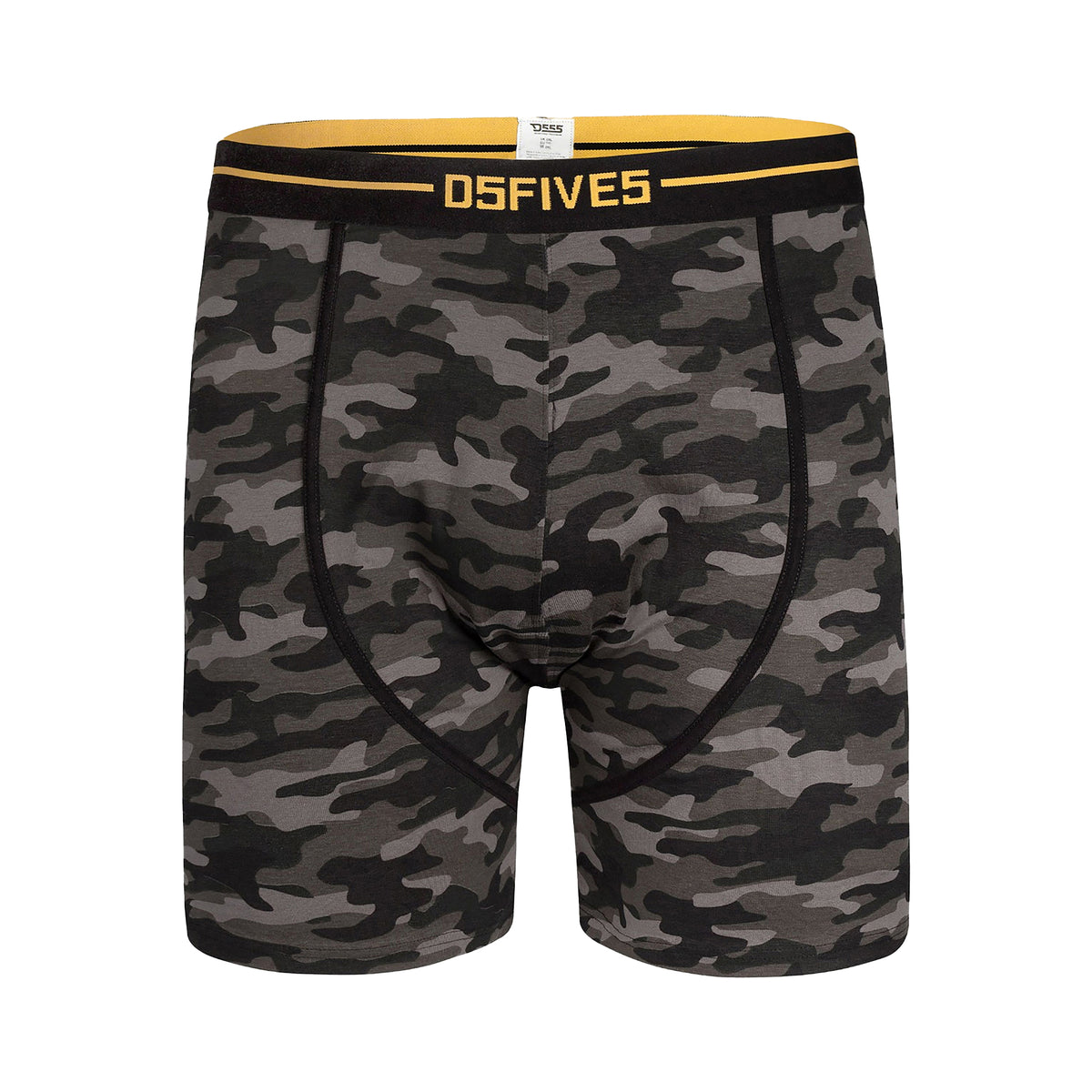 Black - Back - Duke Mens D555 Sylvester Printed Stretch Kingsize Boxer Shorts (Pack Of 3)