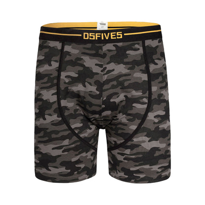 Black - Back - Duke Mens D555 Sylvester Printed Stretch Kingsize Boxer Shorts (Pack Of 3)