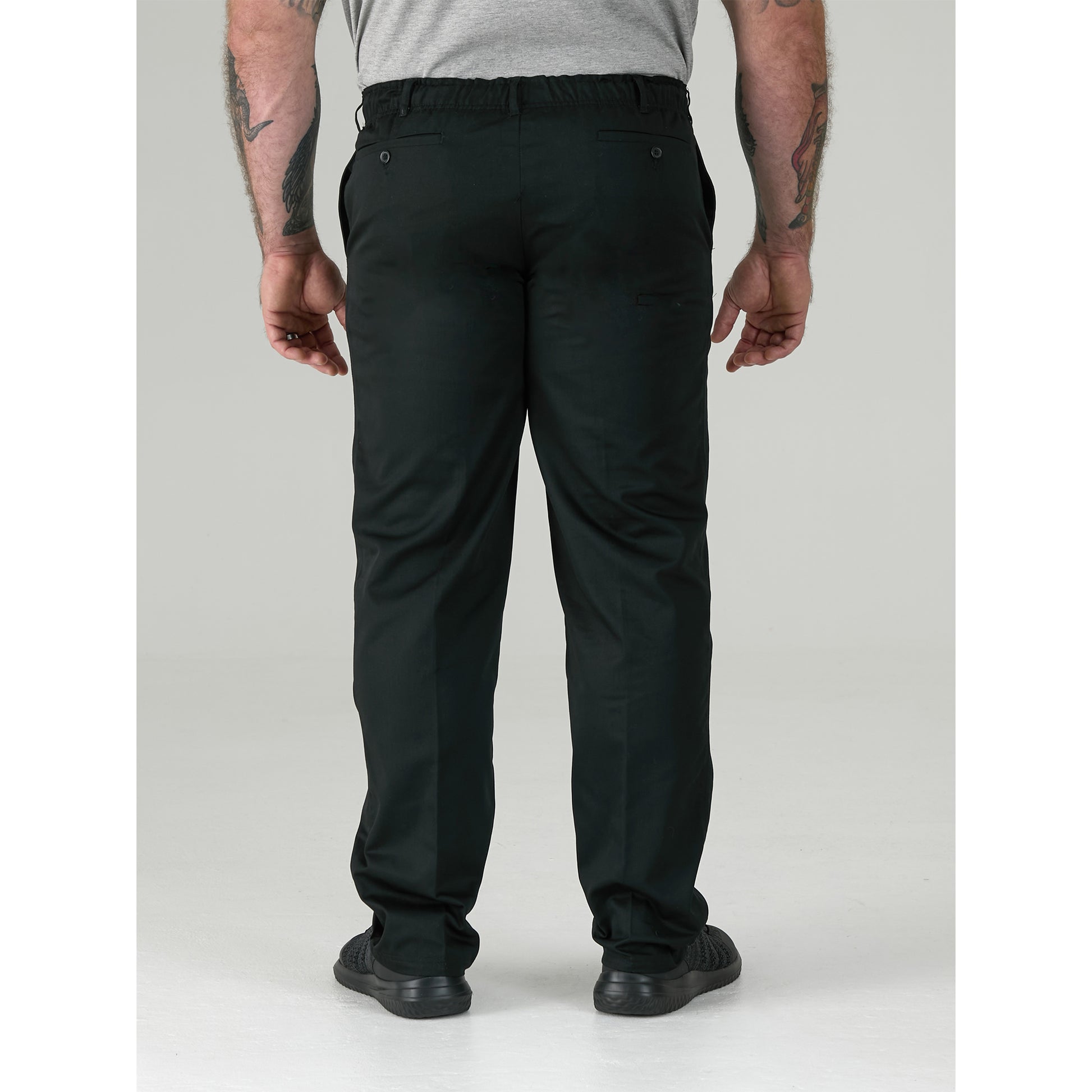 Black - Lifestyle - Duke Mens D555 Basilio Elasticated Waist Trousers
