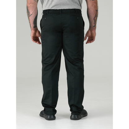 Black - Lifestyle - Duke Mens D555 Basilio Elasticated Waist Trousers