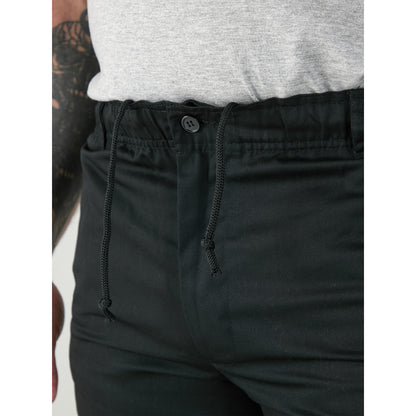 Black - Pack Shot - Duke Mens D555 Basilio Elasticated Waist Trousers