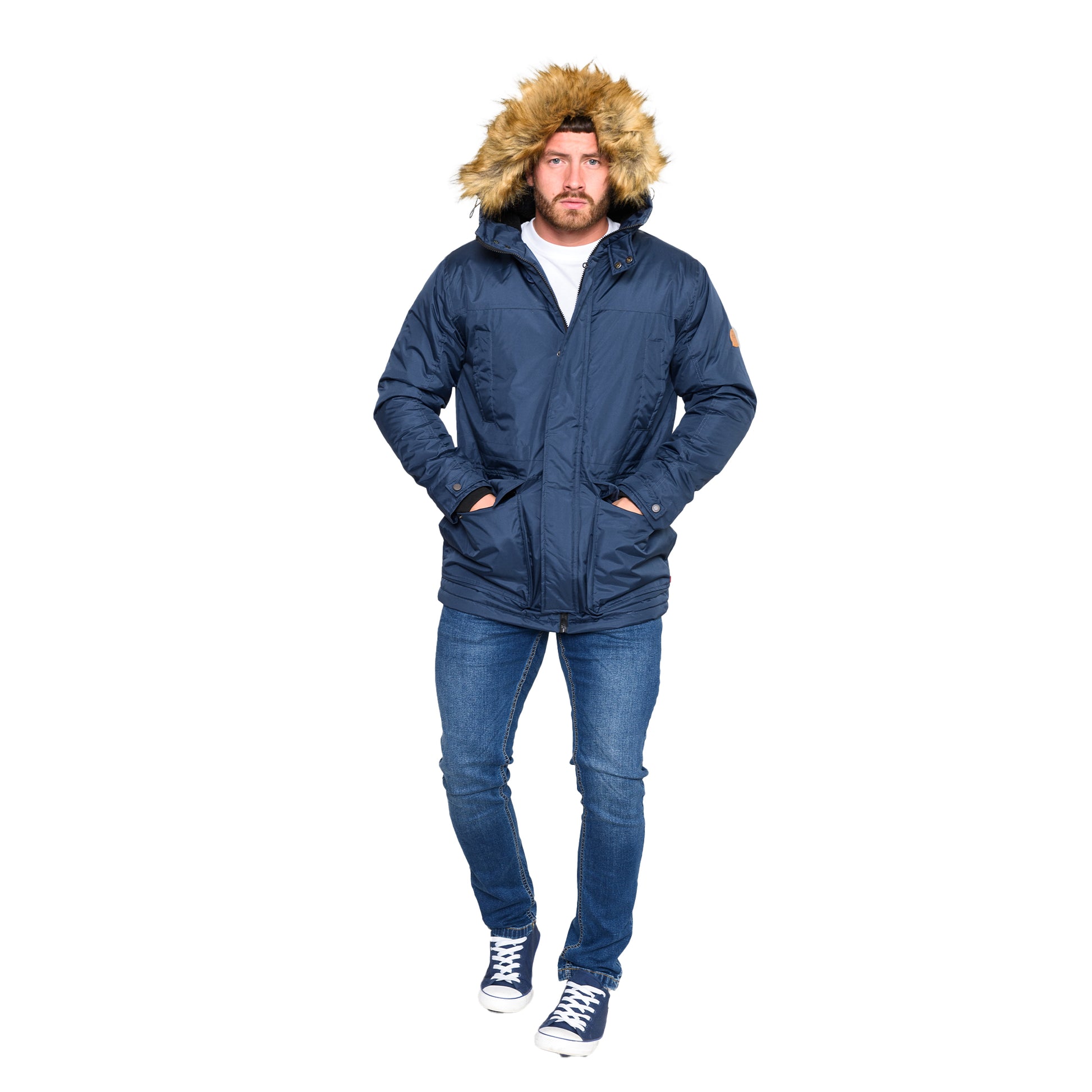 Navy - Back - Duke Mens D555 Lovett 2 Kingsize Jacket