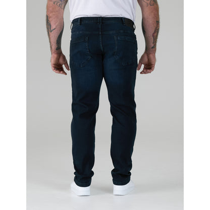 Blue Black - Lifestyle - Duke Mens D555 Daniel Tapered Leg Kingsize Jeans