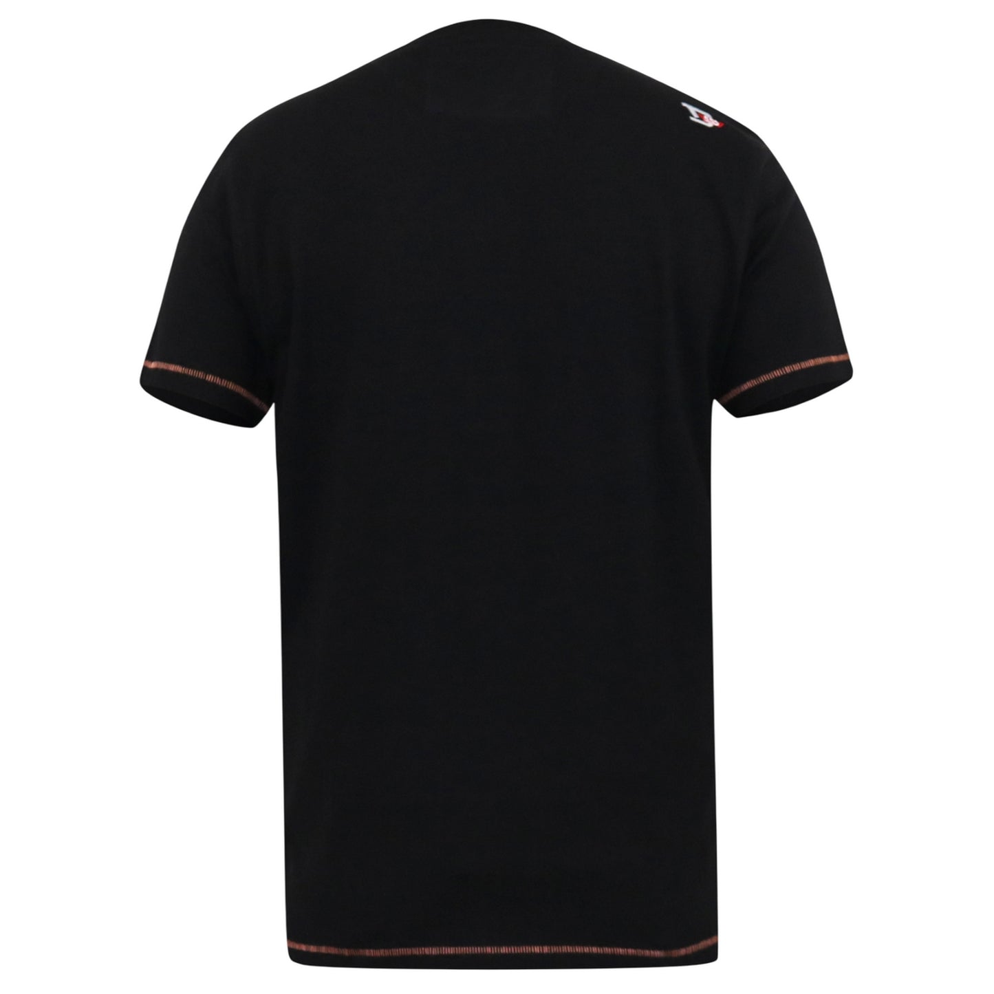Washed Black - Back - Duke Mens D555 Lorne Motorbike Crew Neck Kingsize T-Shirt