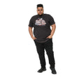 Washed Black - Pack Shot - Duke Mens D555 Lorne Motorbike Crew Neck Kingsize T-Shirt