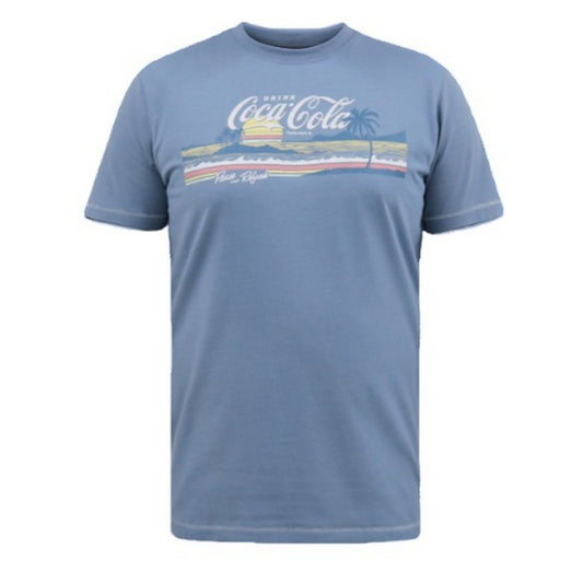 Denim Marl - Front - Duke Mens D555 Norfolk Coca Cola Kingsize T-Shirt