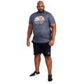 Navy Twist - Lifestyle - Duke Mens D555 Upton Hawaii Leaf Print Kingsize T-Shirt