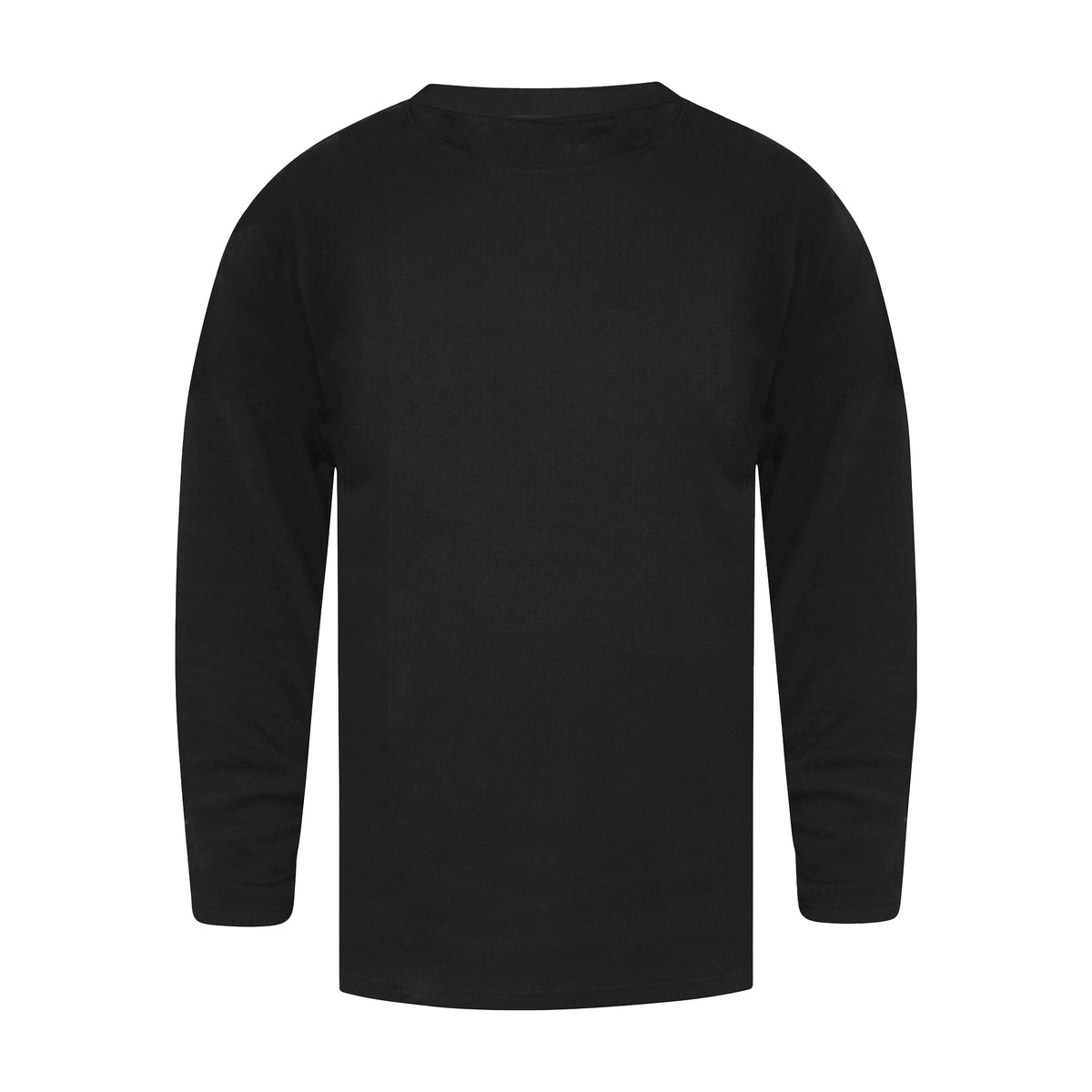Black - Back - Duke Mens D555 Exeter Thermal Kingsize Long-Sleeved T-Shirt