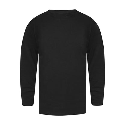 Black - Back - Duke Mens D555 Exeter Thermal Kingsize Long-Sleeved T-Shirt