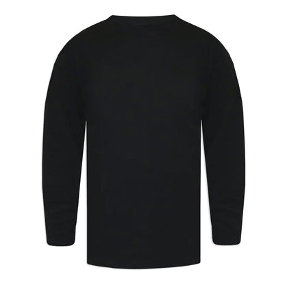 Black - Back - Duke Mens D555 Exeter Thermal Kingsize Long-Sleeved T-Shirt