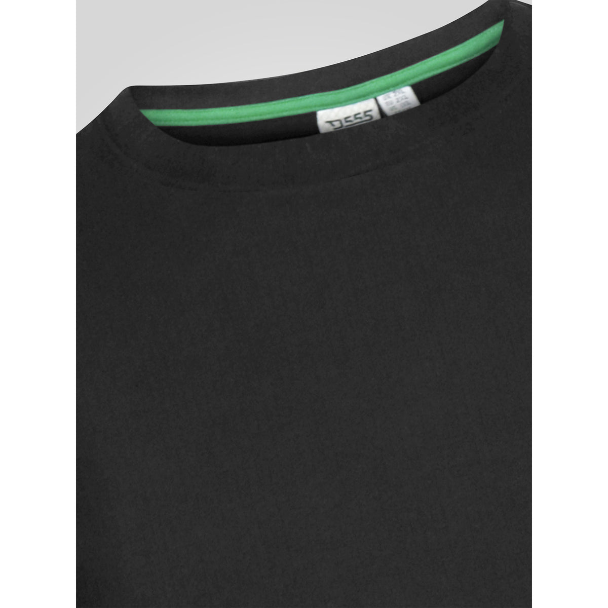 Black - Close up - Duke Mens D555 Exeter Thermal Kingsize Long-Sleeved T-Shirt