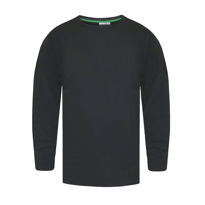 Black - Front - Duke Mens D555 Exeter Thermal Kingsize Long-Sleeved T-Shirt