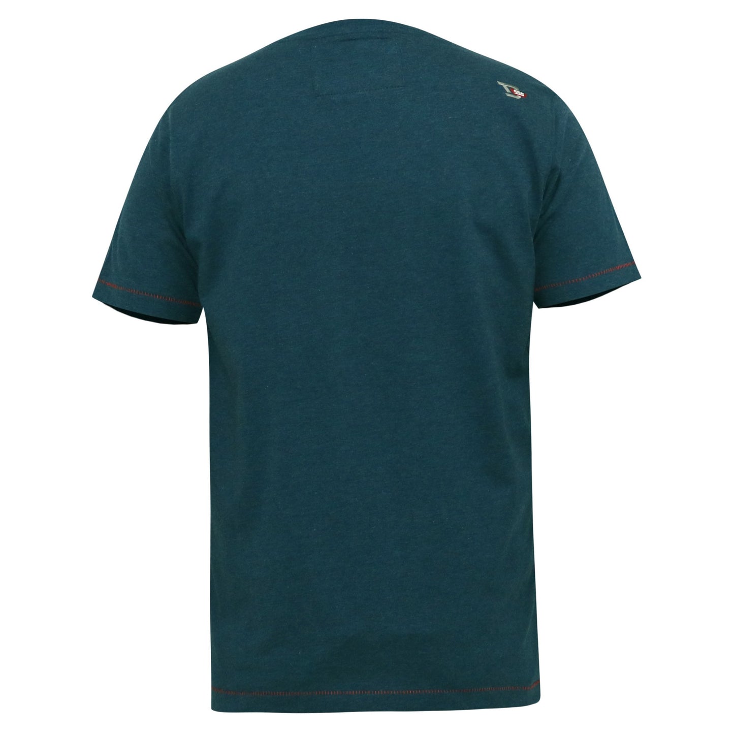 Navy - Back - Duke Mens Neal D555 Skull Crew Neck Kingsize T-Shirt