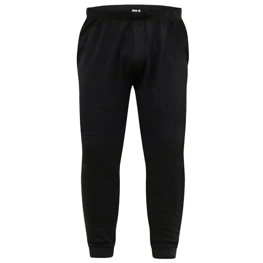 Black - Front - Duke Mens D555 Boston Kingsize Long Johns