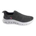 Black - Back - Duke Mens D555 Carlisle 1 Slip-on Wide Shoes