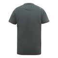 Khaki - Back - Duke Mens D555 Cobbler Nyc Printed Birdseye Kingsize T-Shirt