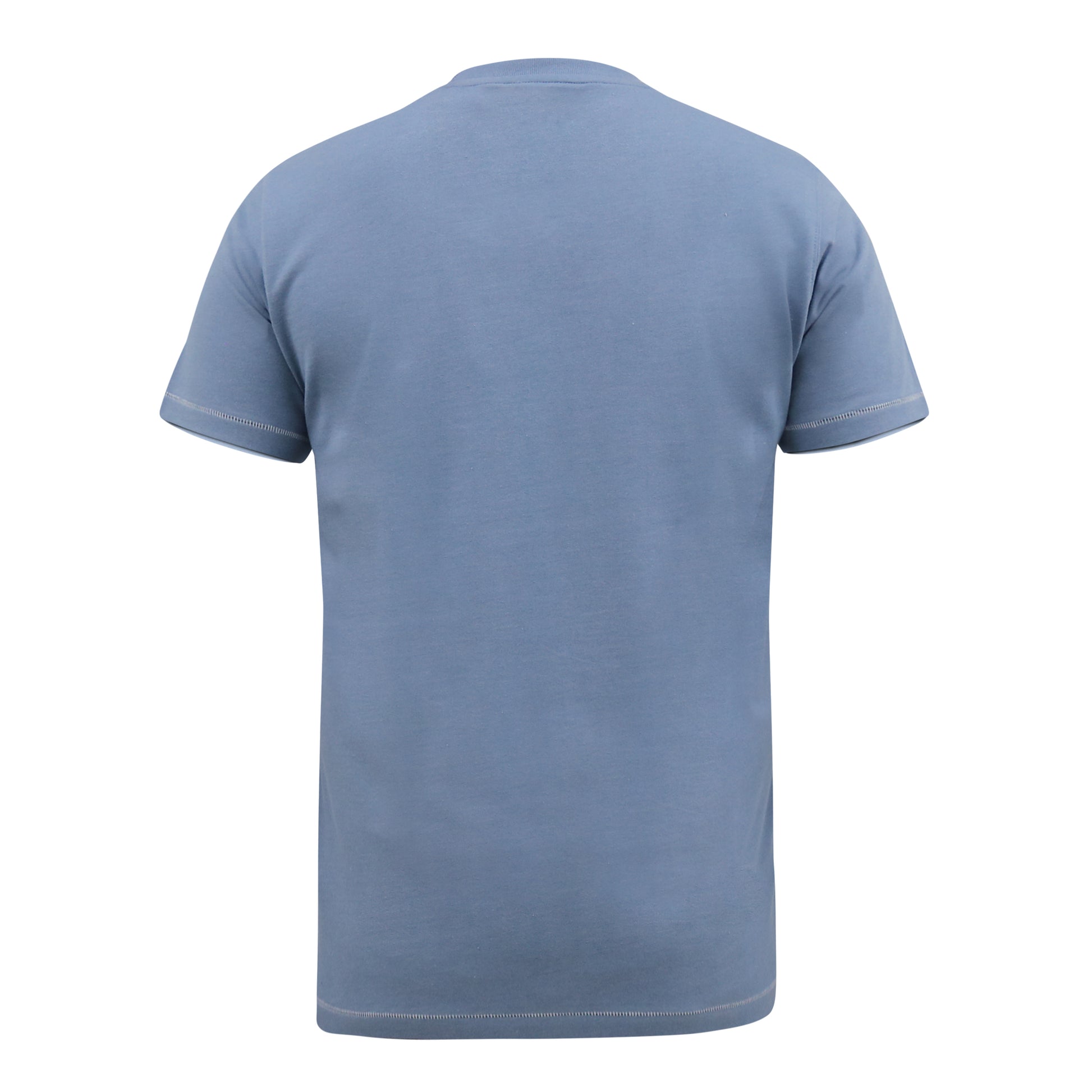 Denim Marl - Back - Duke Mens D555 Norfolk Beach Scene Coca Cola T-Shirt