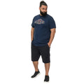 French Navy - Side - Duke Mens D555 Cheltenham Record Reflection Kingsize T-Shirt