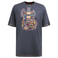 Denim - Front - Duke Mens D555 Stockport Guitar T-Shirt