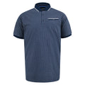 Navy - Front - Duke Mens D555 Coventry All-Over Print Polo Shirt
