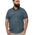 Blue - Side - Duke Mens D555 Woolwich All-Over Print Kingsize Polo Shirt