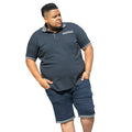 Navy - Back - Duke Mens D555 Ilkeston Pique Kingsize Polo Shirt