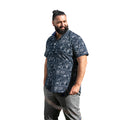 Navy - Back - Duke Mens D555 Worthing Surfboard Short-Sleeved Shirt