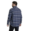 Blue-Navy - Back - Duke Mens D555 Shrewsbury Checked Kingsize Shirt