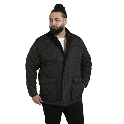 Black - Lifestyle - Duke Mens D555 Harborough Quilted Kingsize Jacket