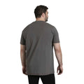 Charcoal Marl - Back - Duke Mens D555 Clydebank Black Ice AC-DC Kingsize T-Shirt