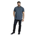 Blue - Pack Shot - Duke Mens D555 Redditch Pique Kingsize Polo Shirt