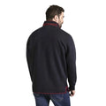 Navy - Back - Duke Mens D555 Leicester Quarter Zip Kingsize Fleece Top