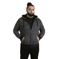 Black - Pack Shot - Duke Mens D555 Fareham Sherpa Lined Kingsize Full Zip Hoodie