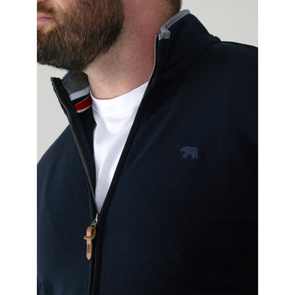 Navy - Pack Shot - Duke Mens D555 Johnson Full Zip Kingsize Sweatshirt