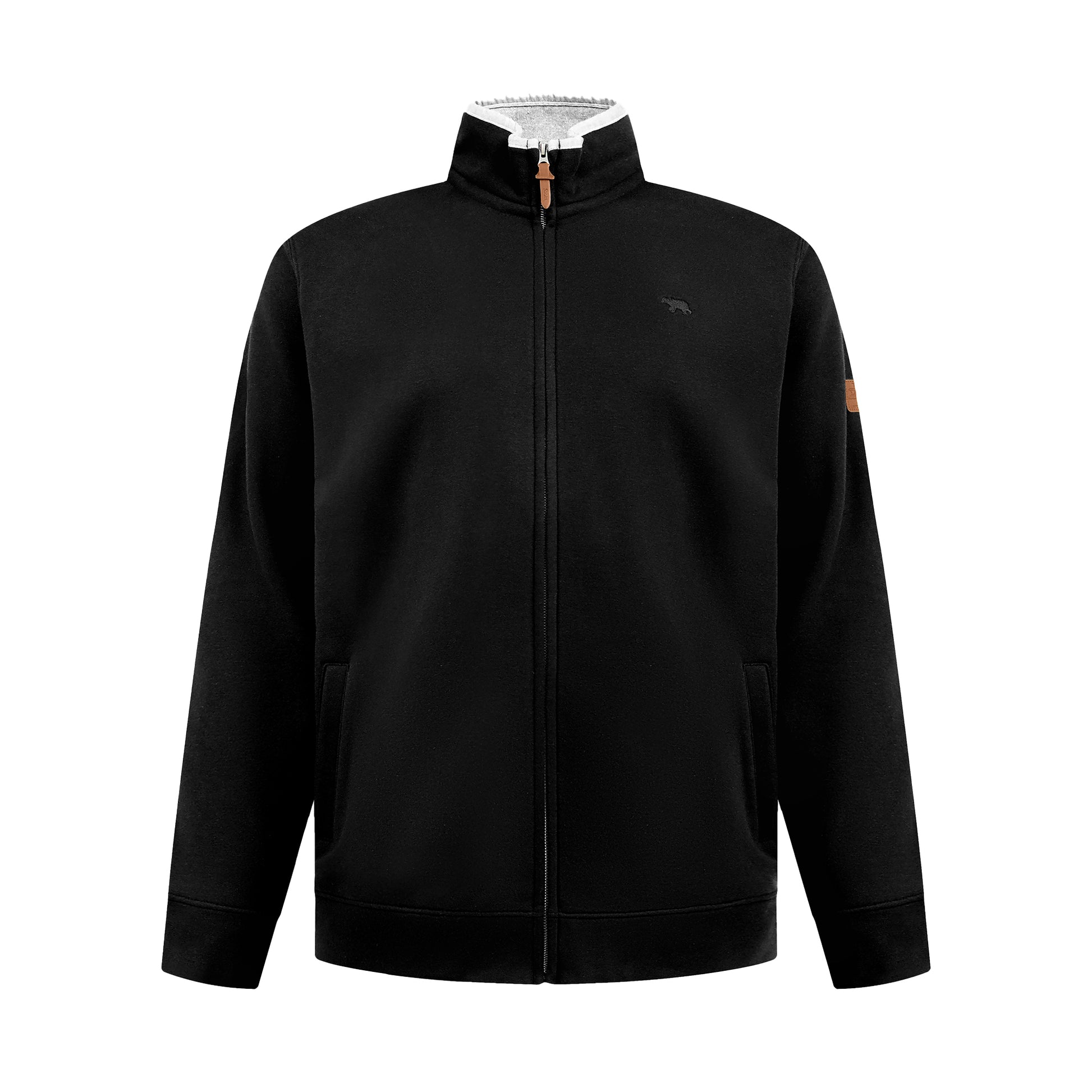Black - Front - Duke Mens D555 Johnson Full Zip Kingsize Sweatshirt