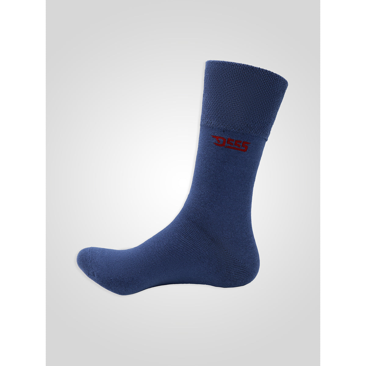 Navy-Denim-Charcoal - Side - Duke Mens Harold 2 D555 Extra Wide Socks (Pack Of 3)