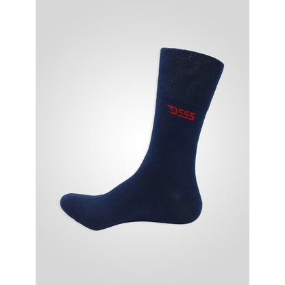Navy-Denim-Charcoal - Lifestyle - Duke Mens Harold 2 D555 Extra Wide Socks (Pack Of 3)