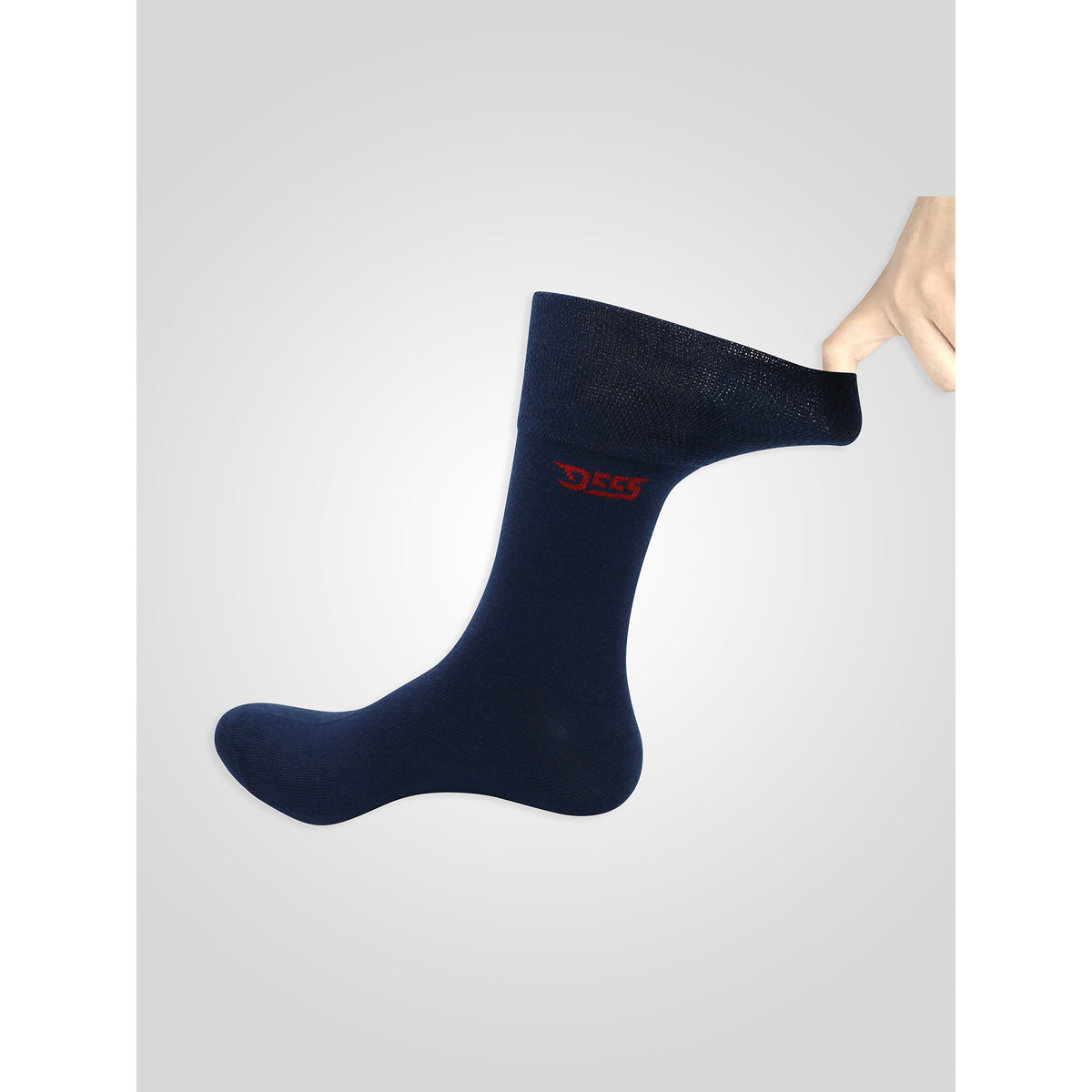 Navy-Denim-Charcoal - Pack Shot - Duke Mens Harold 2 D555 Extra Wide Socks (Pack Of 3)