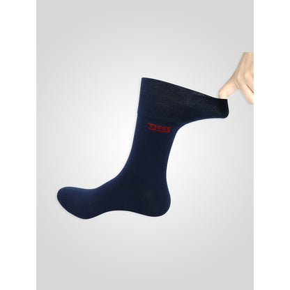 Navy-Denim-Charcoal - Pack Shot - Duke Mens Harold 2 D555 Extra Wide Socks (Pack Of 3)
