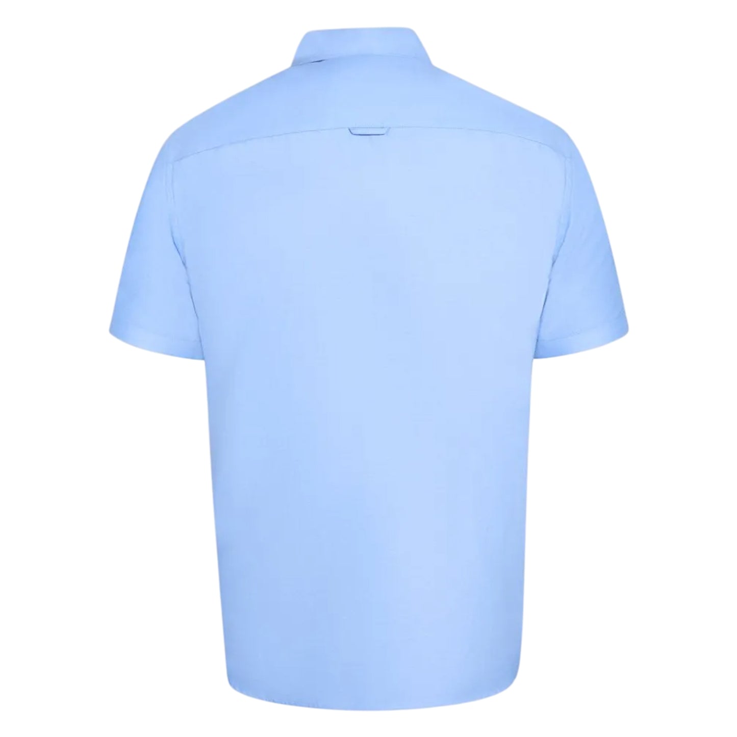 Sky Blue - Back - Duke Mens James D555 Tall Short-Sleeved Shirt