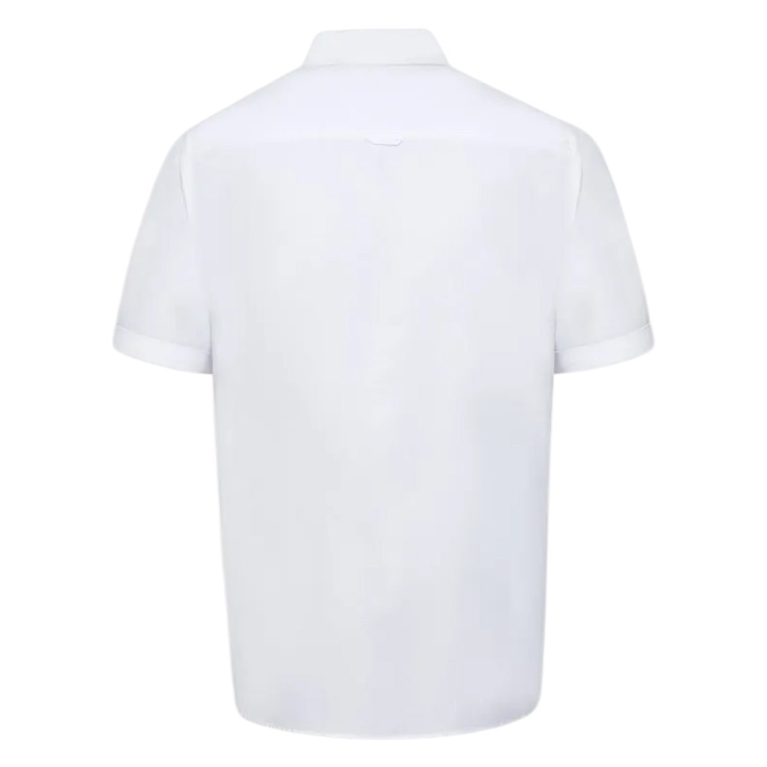 White - Back - Duke Mens James D555 Tall Short-Sleeved Shirt