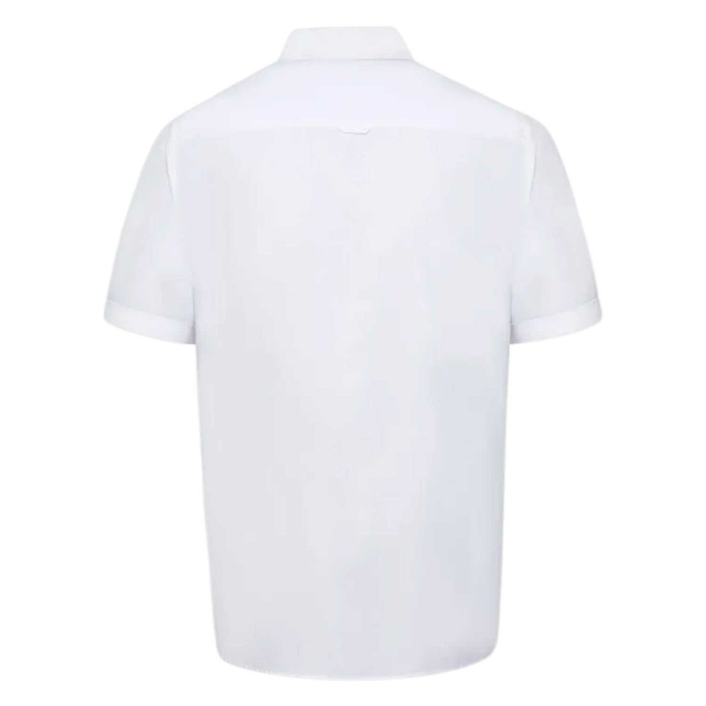 White - Back - Duke Mens James D555 Tall Short-Sleeved Shirt