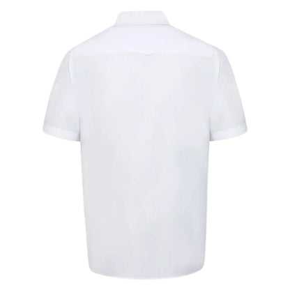 White - Back - Duke Mens James D555 Tall Short-Sleeved Shirt