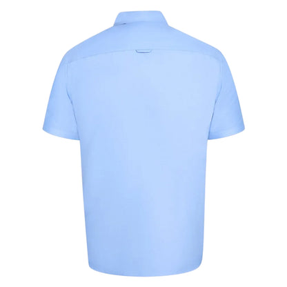Sky Blue - Back - Duke Mens James D555 Oxford Kingsize Tall Shirt