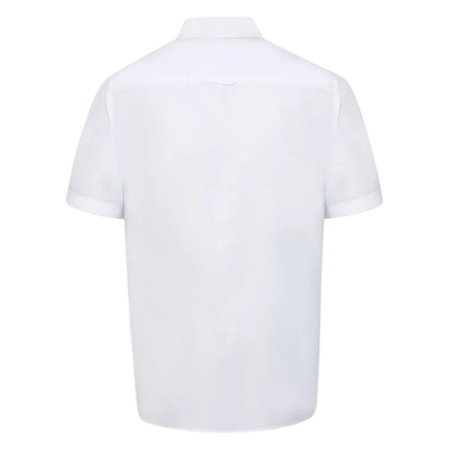 White - Back - Duke Mens James D555 Oxford Kingsize Tall Shirt