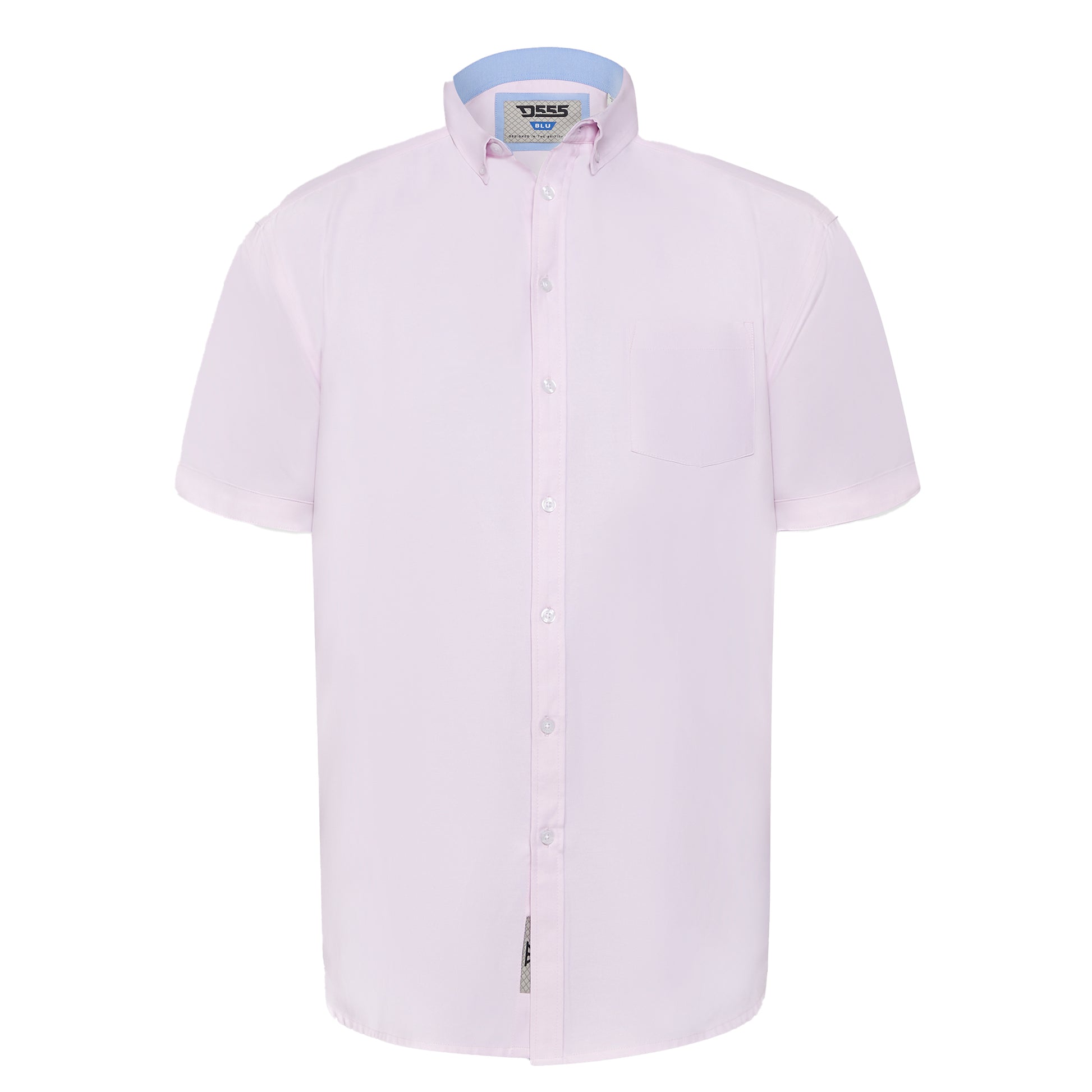 Pink - Front - Duke Mens James D555 Oxford Kingsize Tall Shirt