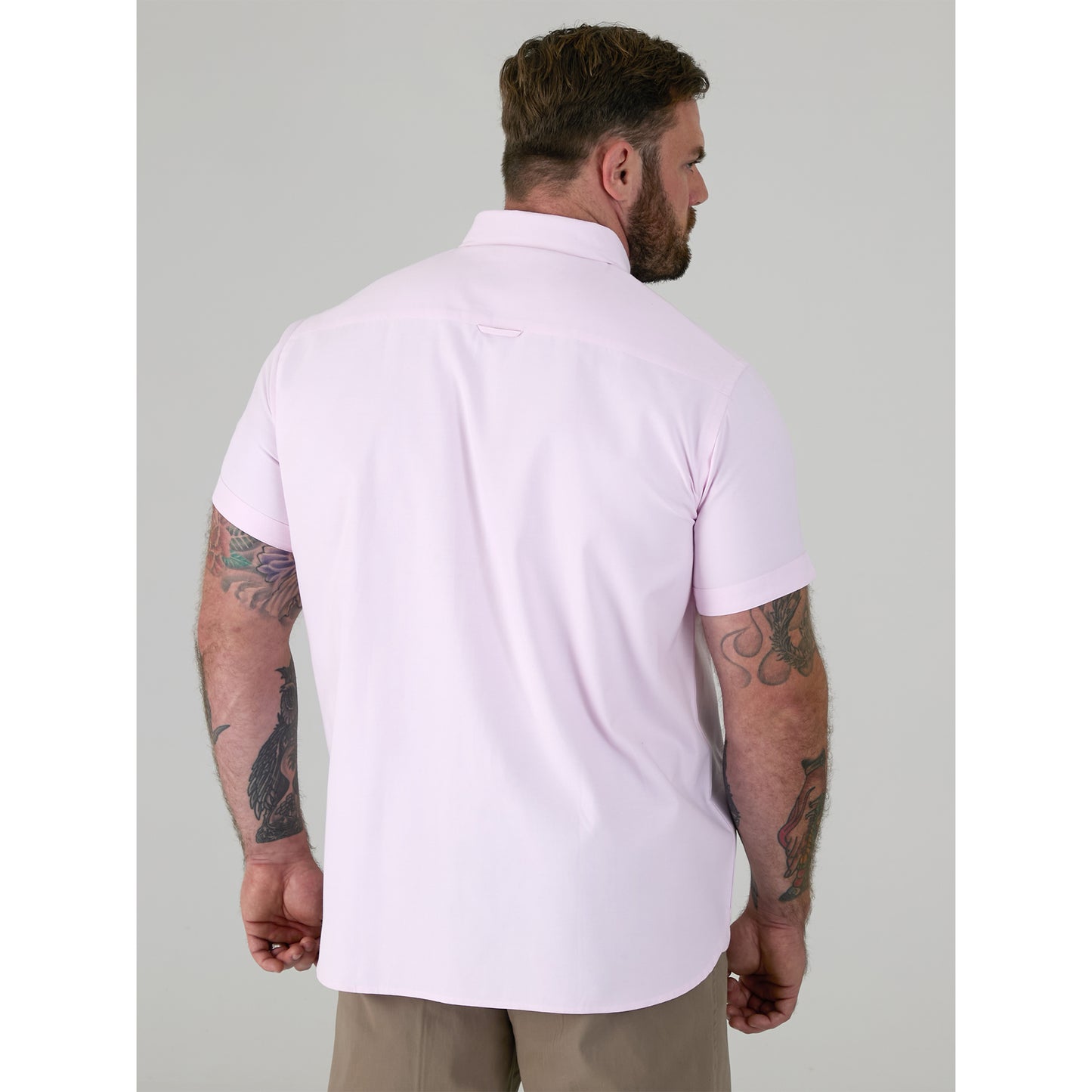Pink - Lifestyle - Duke Mens James D555 Oxford Kingsize Tall Shirt