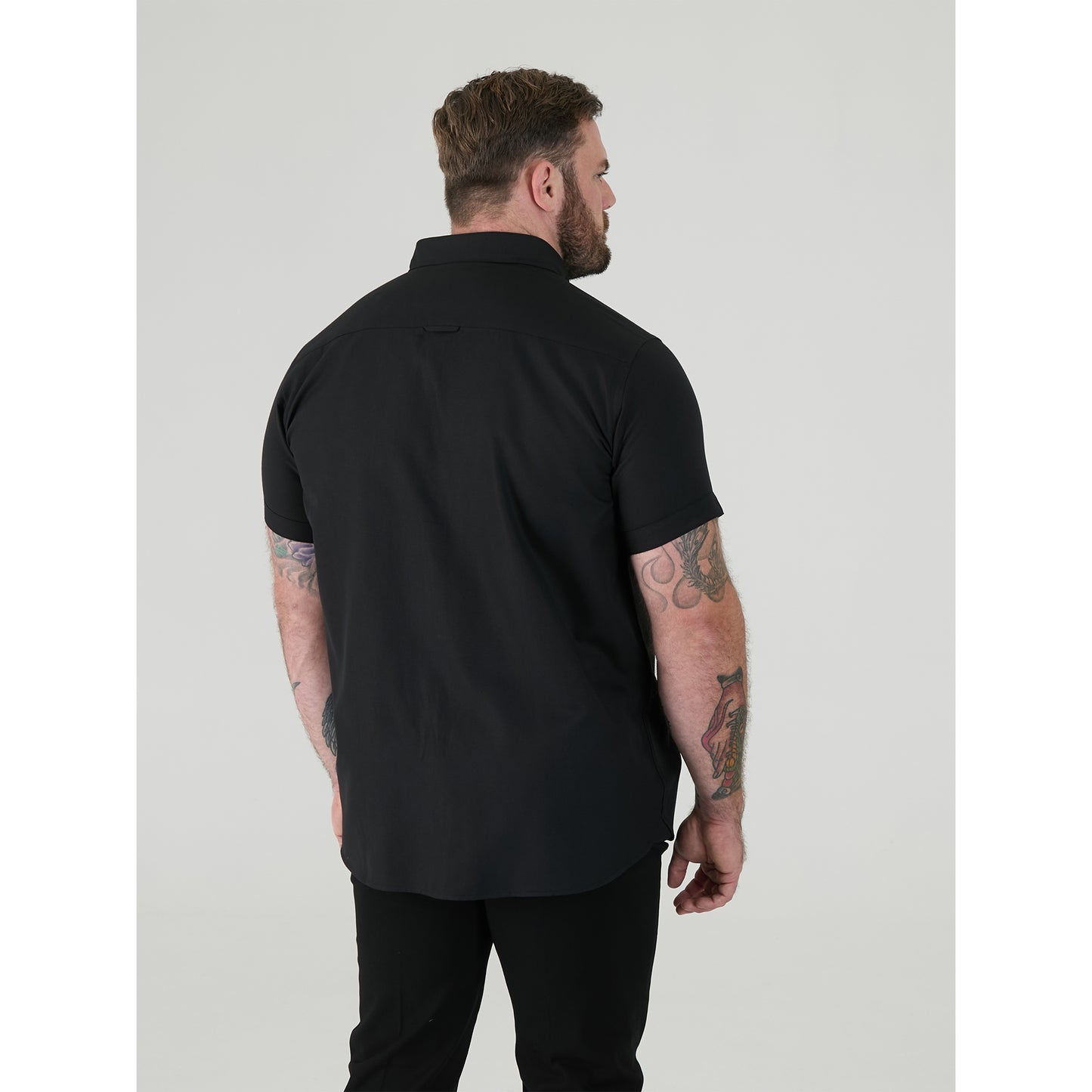 Black - Lifestyle - Duke Mens James D555 Oxford Kingsize Tall Shirt