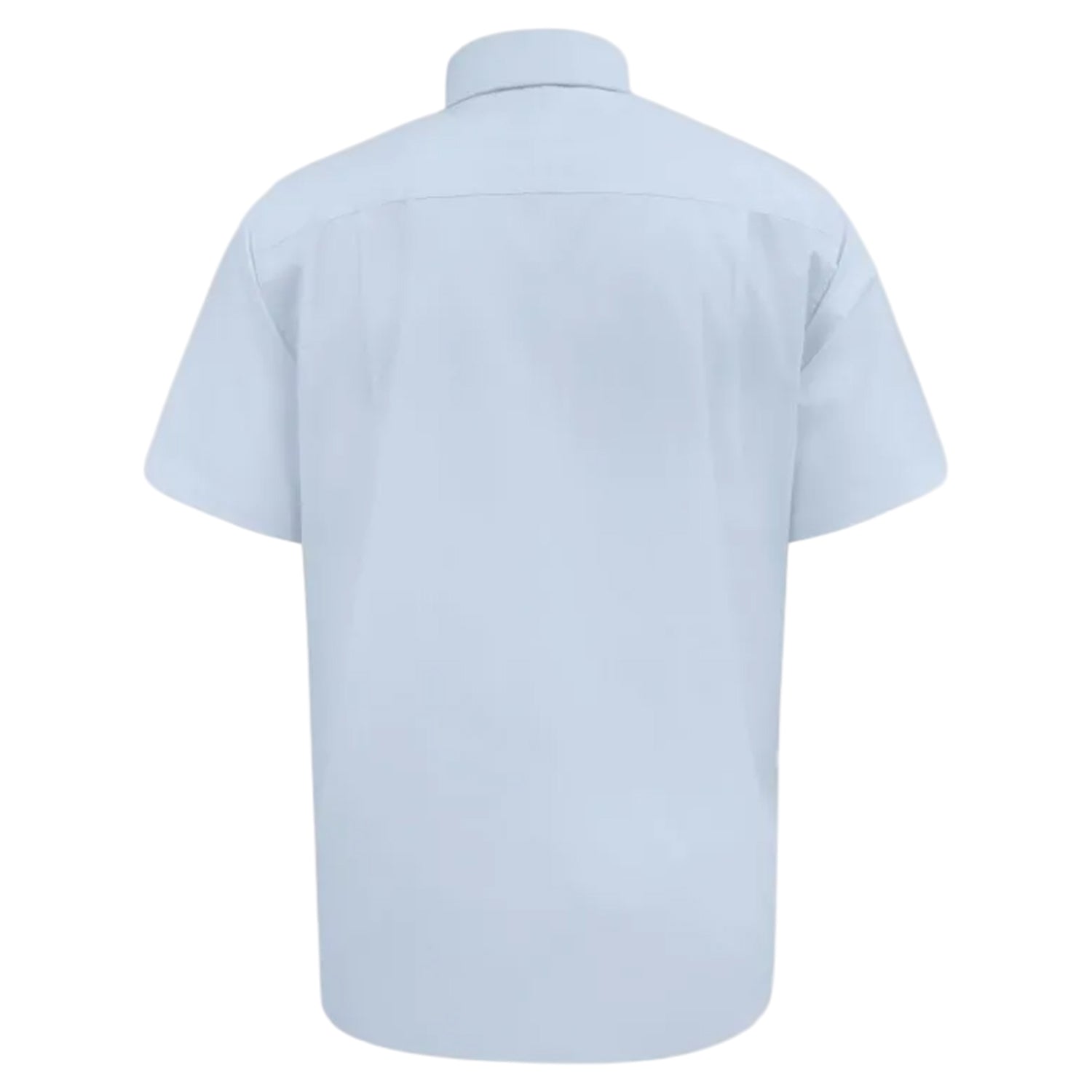 Sky Blue - Back - Duke Mens D555 Lucas Short-Sleeved Shirt
