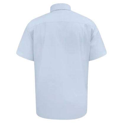 Sky Blue - Back - Duke Mens D555 Lucas Short-Sleeved Shirt